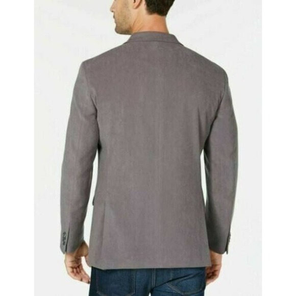 KENNETH COLE REACTION MEN'S SLIM COLLECTION SPORTCOAT ULTRASUEDE GREY NWT, $295 - Picture 3 of 5
